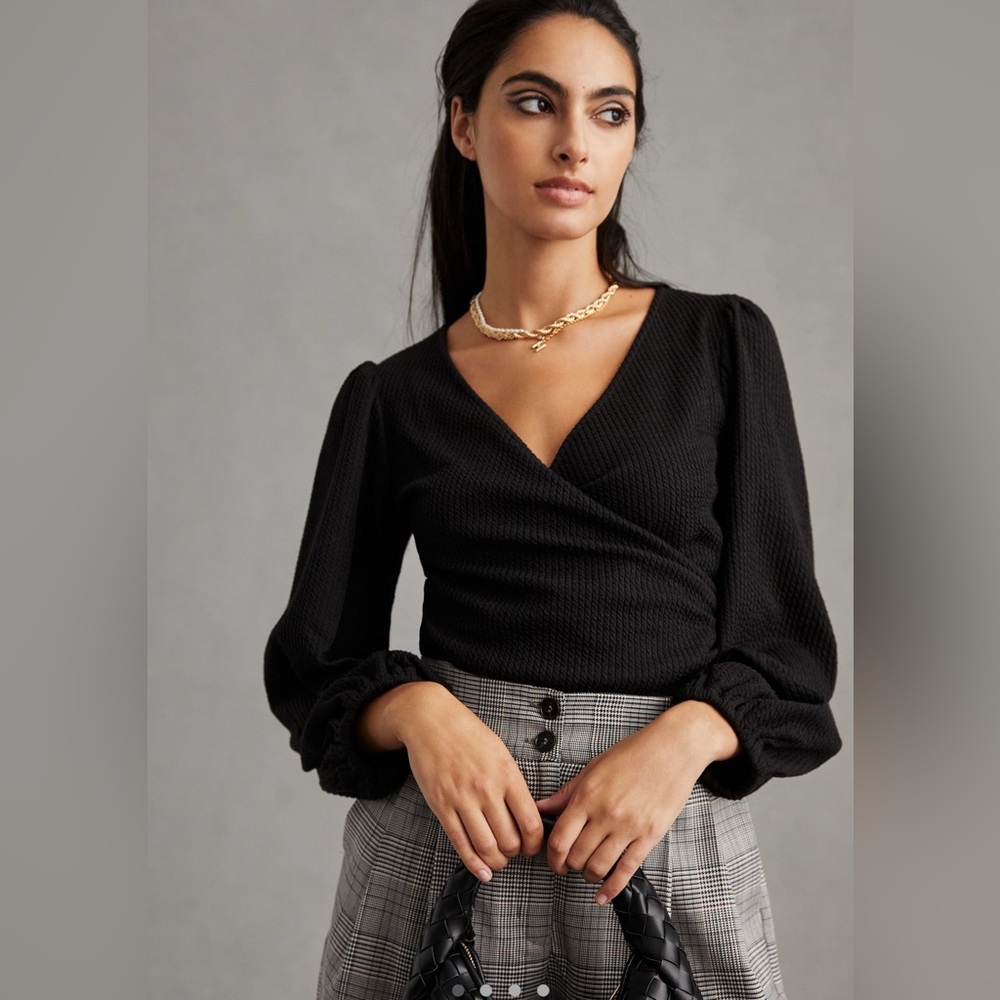 Black Criss Cross Top